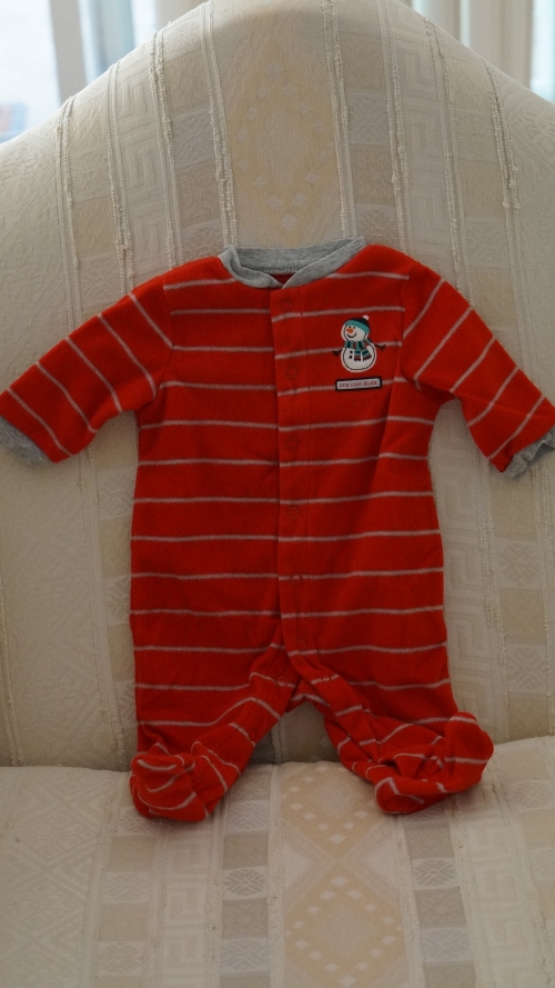 Carter's One piece - Snowman - 3mos